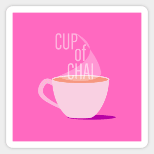 CupOfChai Pink Sticker